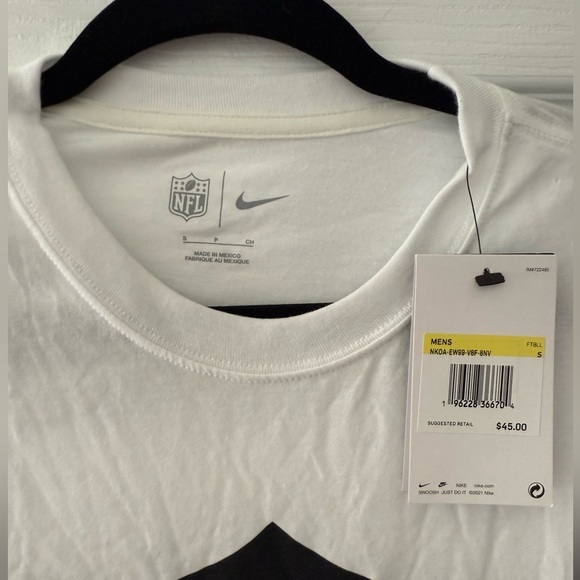 Nike Men’s NWT Las Vegas Raiders NFL Long Sleeve T-Shirt Size Small - Picture 2 of 5